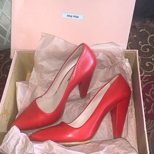 Miu Miu Red Women's Heels